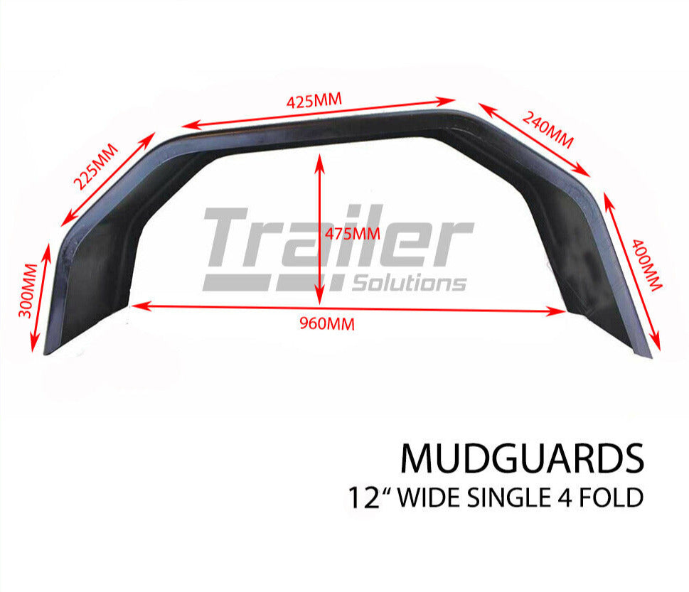 Trailer Mudguards 12 inch Wide Steel Mud Guard Boat Checkerplate 14 inch 16 inch Wheel