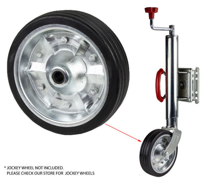 8 inch Replacement Rubber Wheel For Jockey Wheel Solid Rubber Trailer Caravan