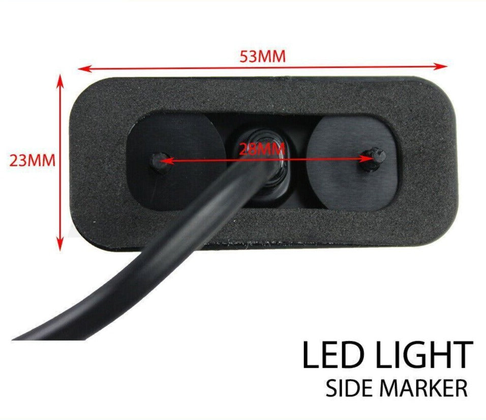 2 X Led Trailer Lights Kit, Trailer Plug, Cable, Side Markers, No. Plate Light
