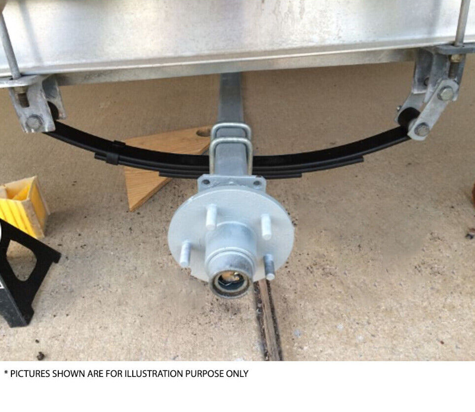 Pair 7 Leaf Eye To Eye Trailer Springs. 60mm X 6mm 1400Kg. Heavy Duty ...