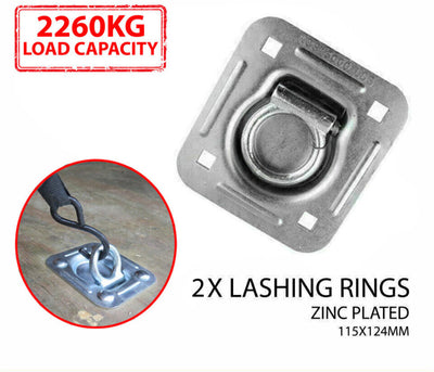 Lashing Ring Tie Down Points Anchor Flush Cargo Truck Ute Trailer Zinc Plated