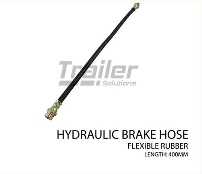 Hydraulic Brake Hose Trailer Rubber Flexible 400mm Caravan Male To Female New Au