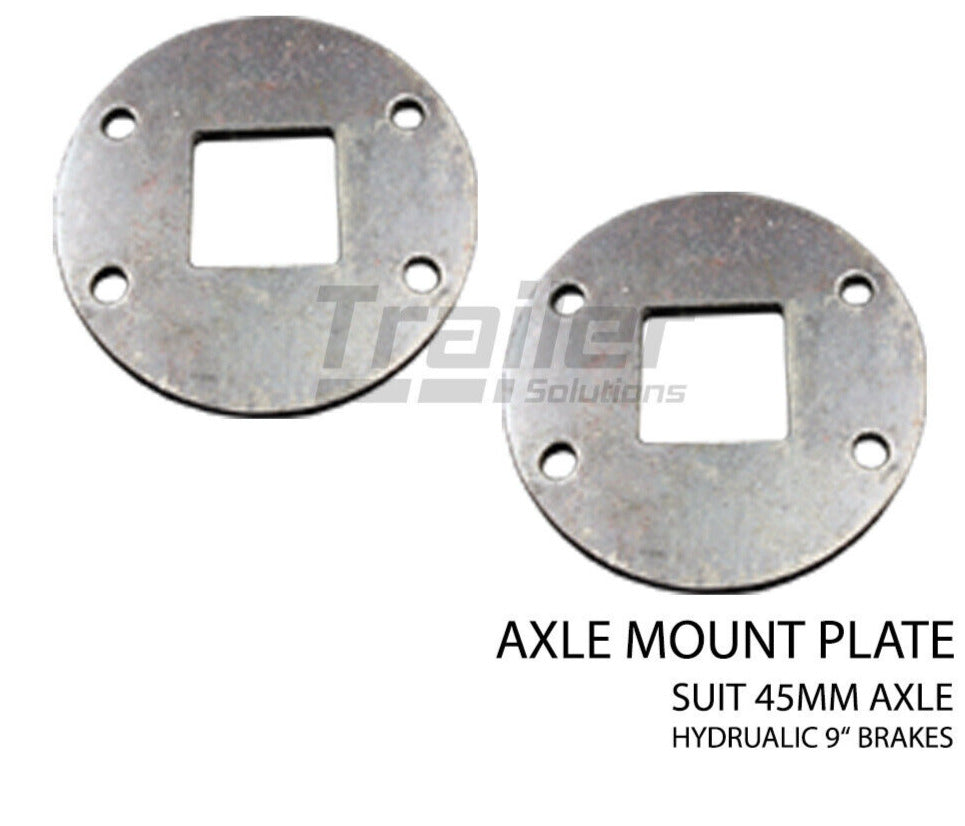 Trailer Braked Axle Hydraulic Flange For 45mm Axle Brake Plate Mounting Weld On