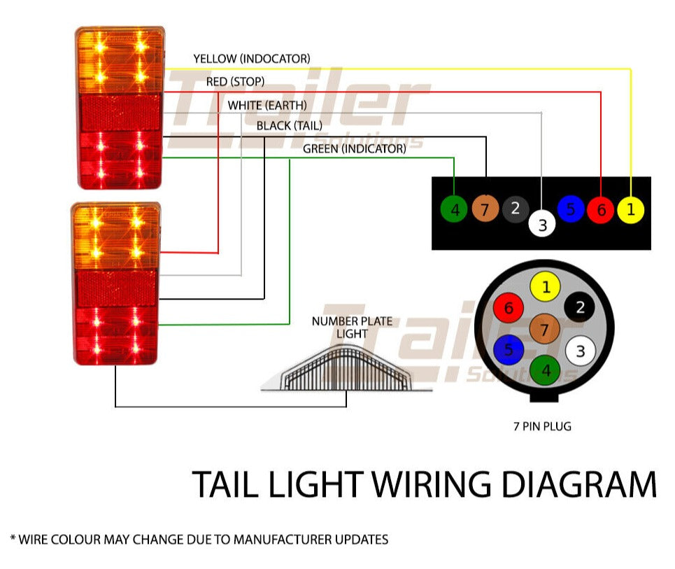 Led Trailer Lights Tail Lamp Stop Indicator 12V Volt 4Wd 4X4 Boat Submersible