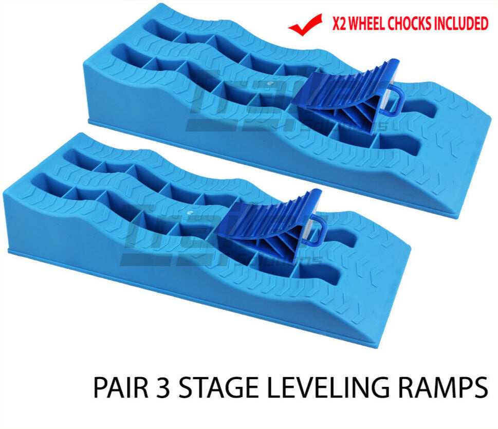 3 Stage Level Leveling Ramp Chocks Caravan Rv Camper Trailer Levelling ...