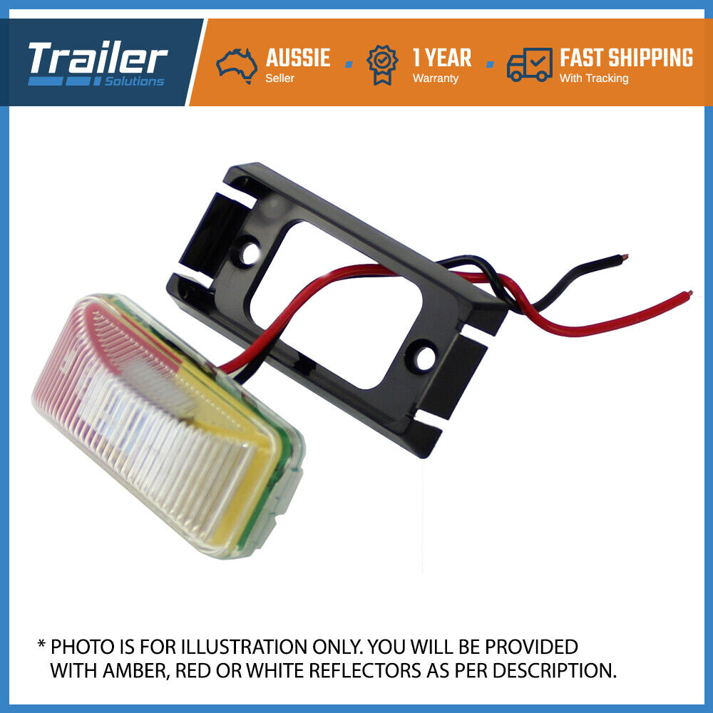 Led Clearance Lights Side Marker Lamp Red Trailer Truck Caravan Multi Volt