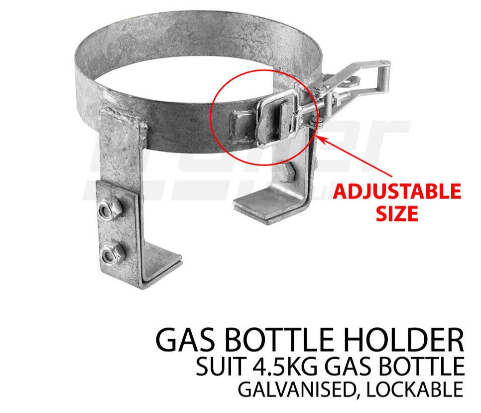 Adjustable Gas Bottle Holder For Trailer Caravan Camper Rv Galvanized