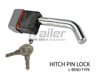 Hitch Pin Lock Security Tow Ball Bar L Type Caravan Trailer Parts Anti Theft New