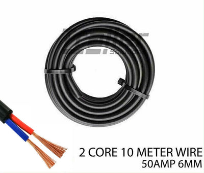 2 Core 6mm Twin Wire Cable X 10 Metre 10M Roll Battery Caravan Trailer 4X4 12V