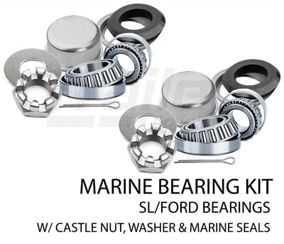 Waterproof Marine Boat Trailer Wheel Bearing Kit & Seals For SL Bearing