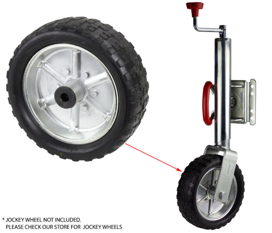 10 inch Replacement Rubber Wheel For Jockey Wheel. Solid Hard Rubber.Trailer Caravan