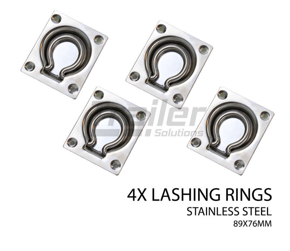 Lashing Ring Stainless Steel Tie Down Points Anchor Ute Trailer 89 X 76mm