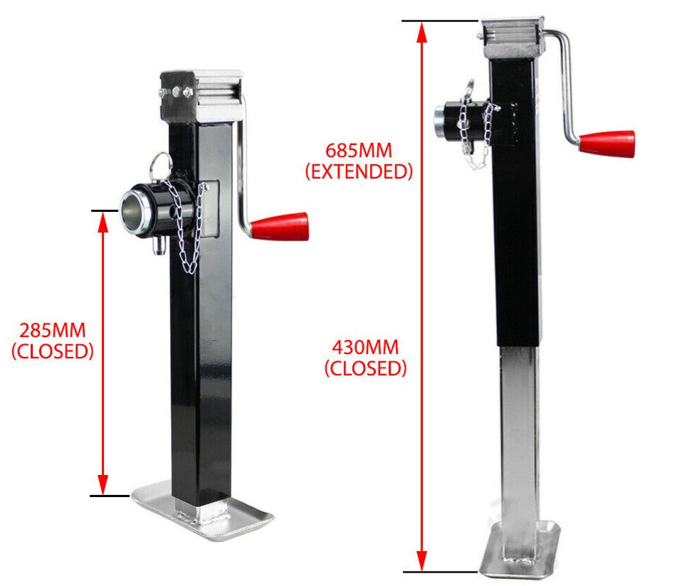 Trailer Caravan Jack Stand 907Kg 2000Lbs Heavy Duty Extendable Stabilizer Leg