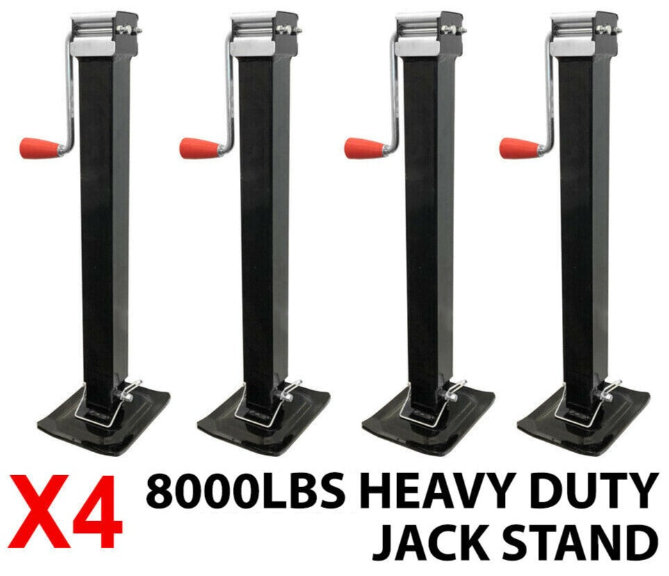 4 X Trailer Caravan Canopy Jack Leg Stand Heavy Duty 3500Kg/8000Lbs Side Handle