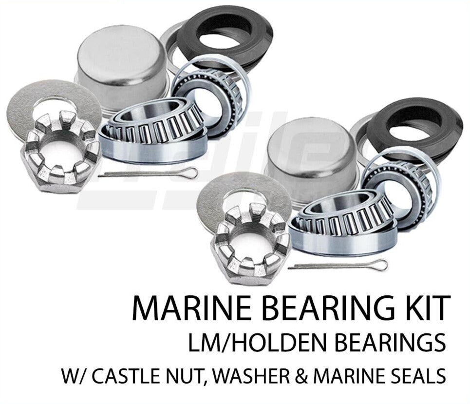 Waterproof Marine Boat Trailer Wheel Bearing Kit & Seals LM Type (Holden)