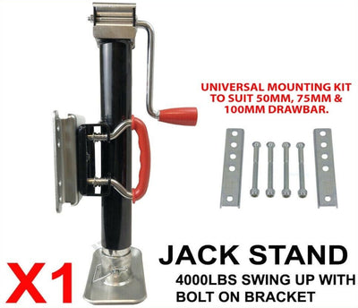 Trailer Parts 1814Kg Trailer Caravan Jack Stand /Jockey Wheel Draw Bar Fitment