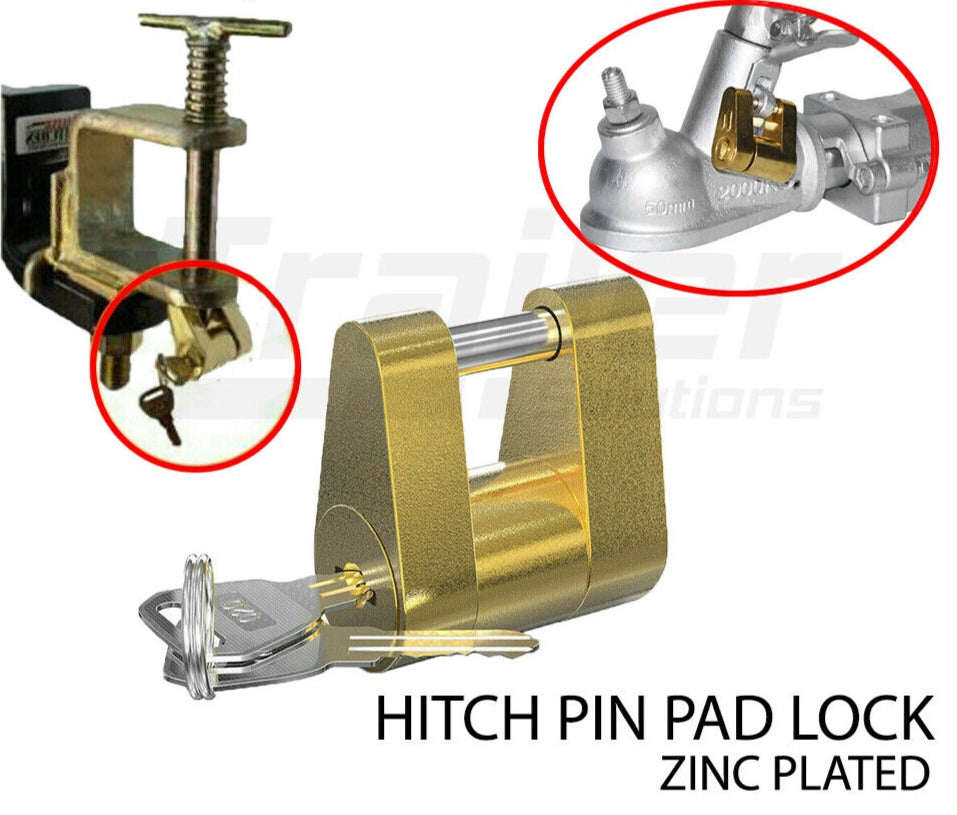 Treg Hitch Pin Lock Trigg & Snap On Latch Type Ball Coupling Caravan Trailer 4Wd