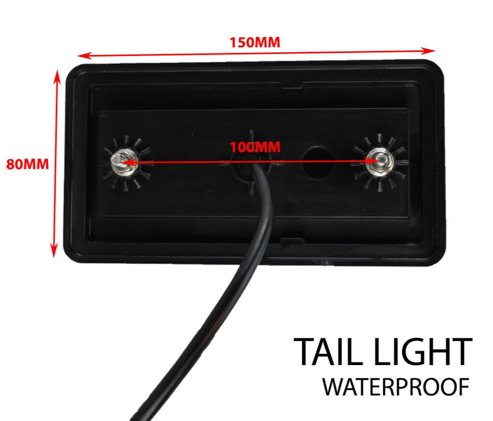 Pair of Led Trailer Lights, 1 X Plug, 8M X 7 Core Wire Kit Complete Boat Light