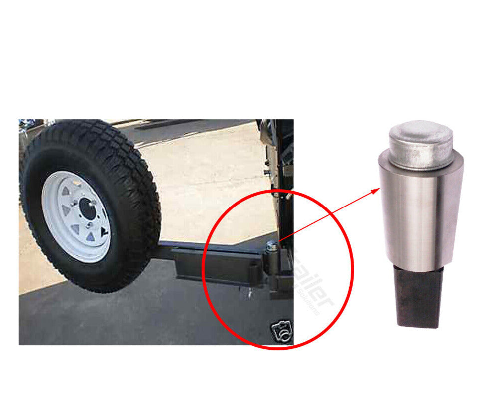 Rear Bar Swing Away Spare Wheel Bracket Kit With 39X250mm Round Stub A ...