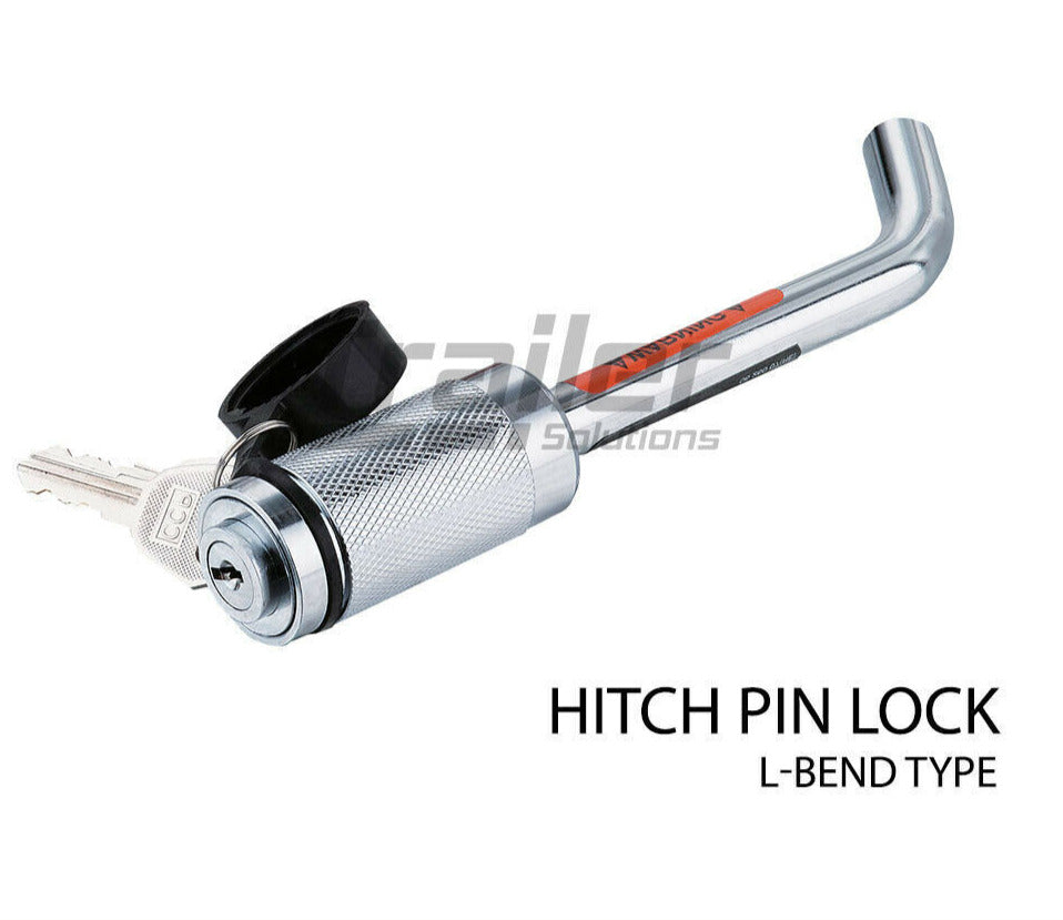 Hitch Pin Lock Security Tow Ball Bar L Type 5/8 Caravan Trailer Parts Anti Theft