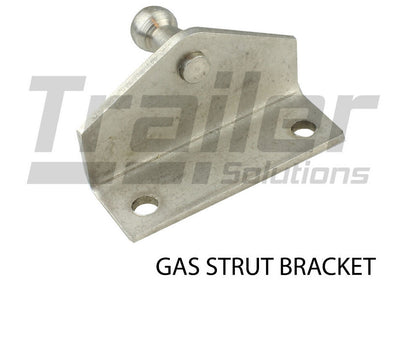 Gas Strut Bracket Right Angle External With 10mm Ball Zinc Finish Brackets