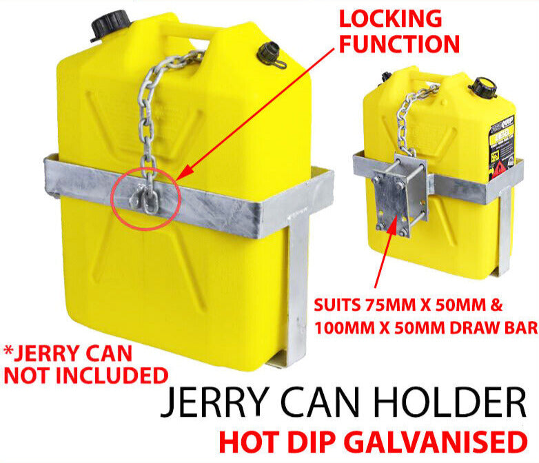 20L Hot Dip Galvanized Jerry Can Holder - Boat Box Jet-Ski Trailer Caravan